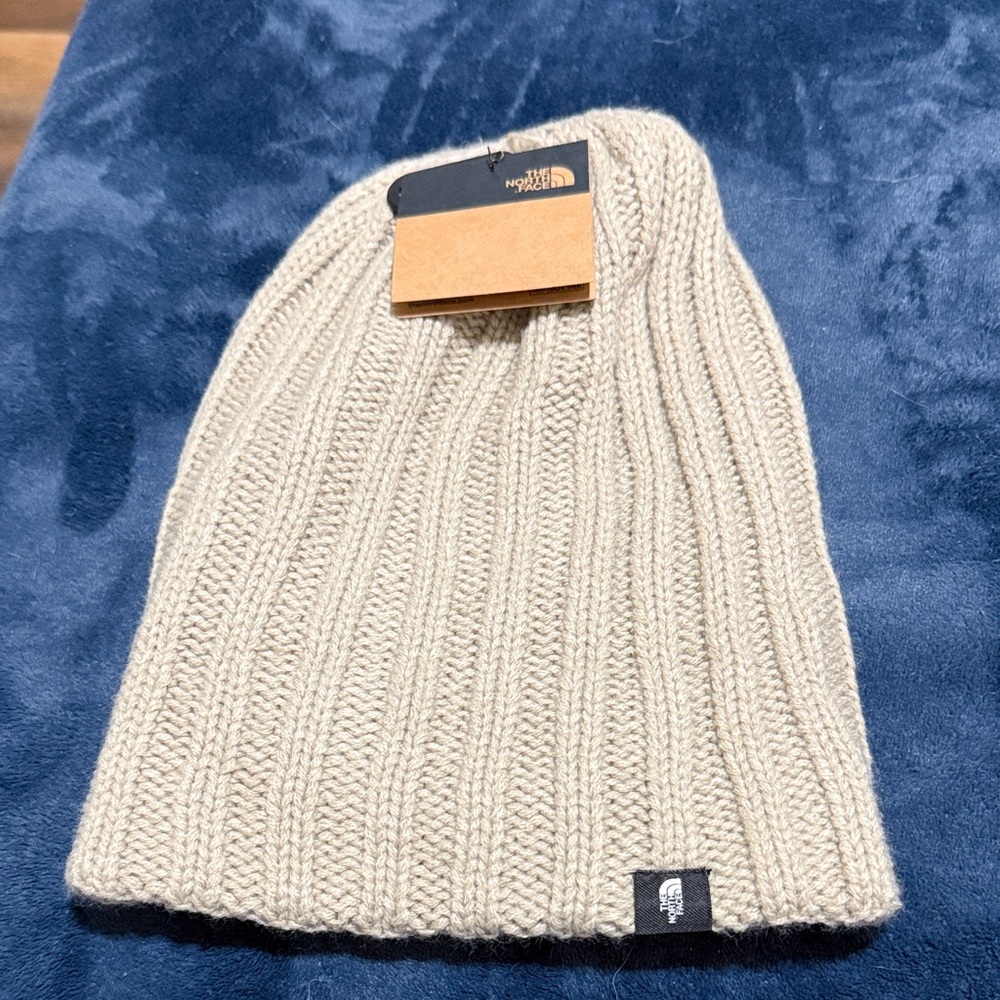 The North Face adult Cream Beanie